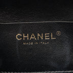 Chanel Shoulder Bag Quilted Top Handle 2-Way Black Leather Chain — view 4