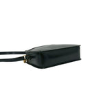 Gucci Vintage GG Logo Leather Mini Shoulder Bag Crossbody Pochette Black — view 7