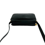 Gucci Vintage GG Logo Leather Mini Shoulder Bag Crossbody Pochette Black — view 4