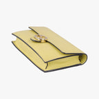 Gucci Interlocking Yellow Leather Shoulder — view 4