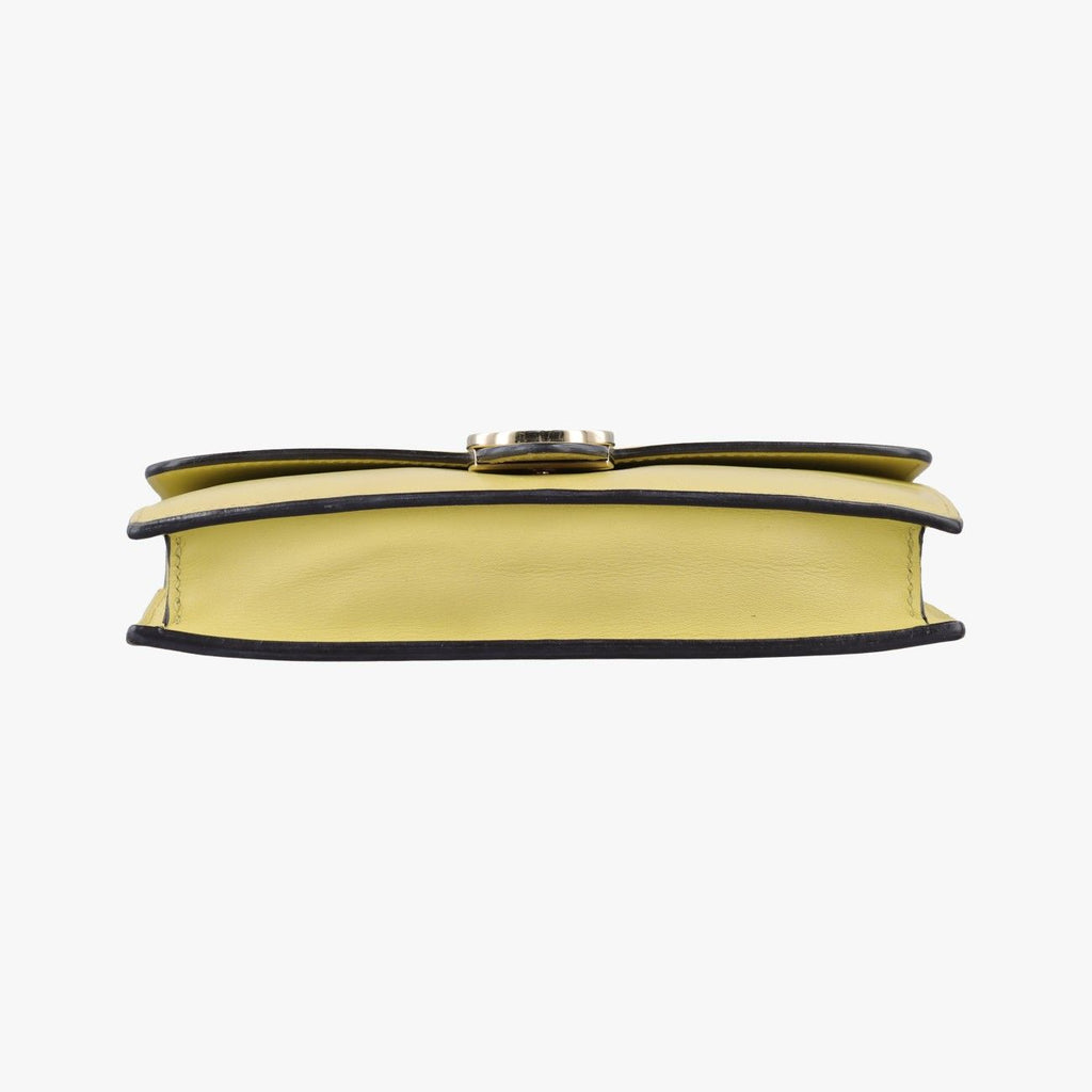 Gucci Interlocking Yellow Leather Shoulder — view 3