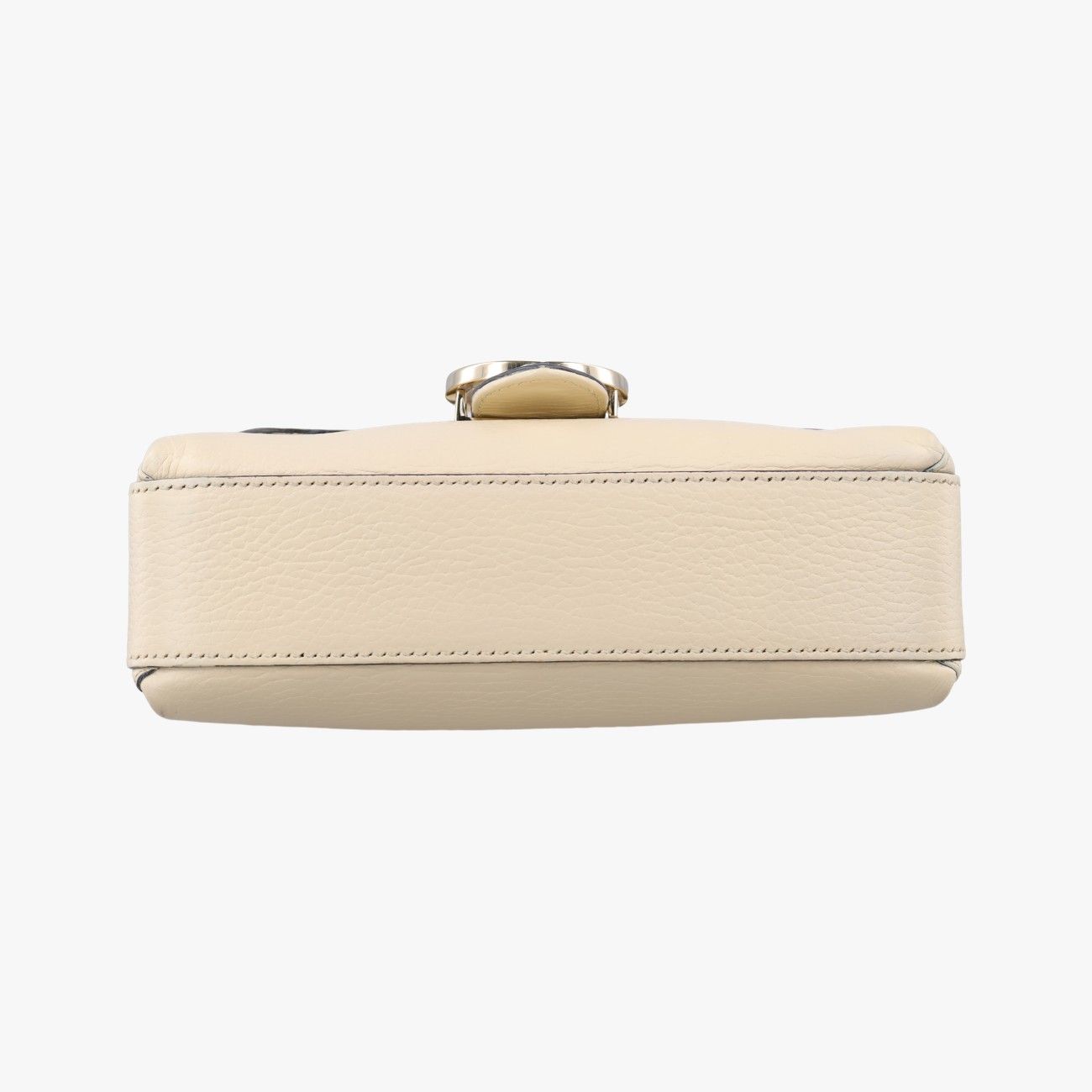 Gucci Interlocking Ivory Leather Shoulder — view 3
