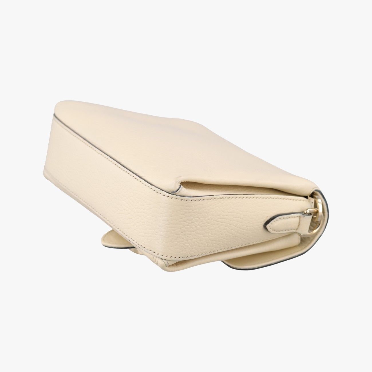 Gucci Interlocking Ivory Leather Shoulder — view 6