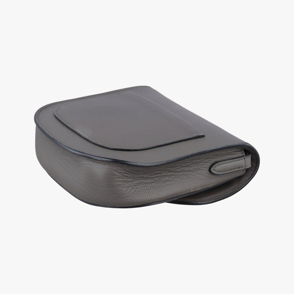 Celine Trotter Compact Gray Leather Shoulder — view 6