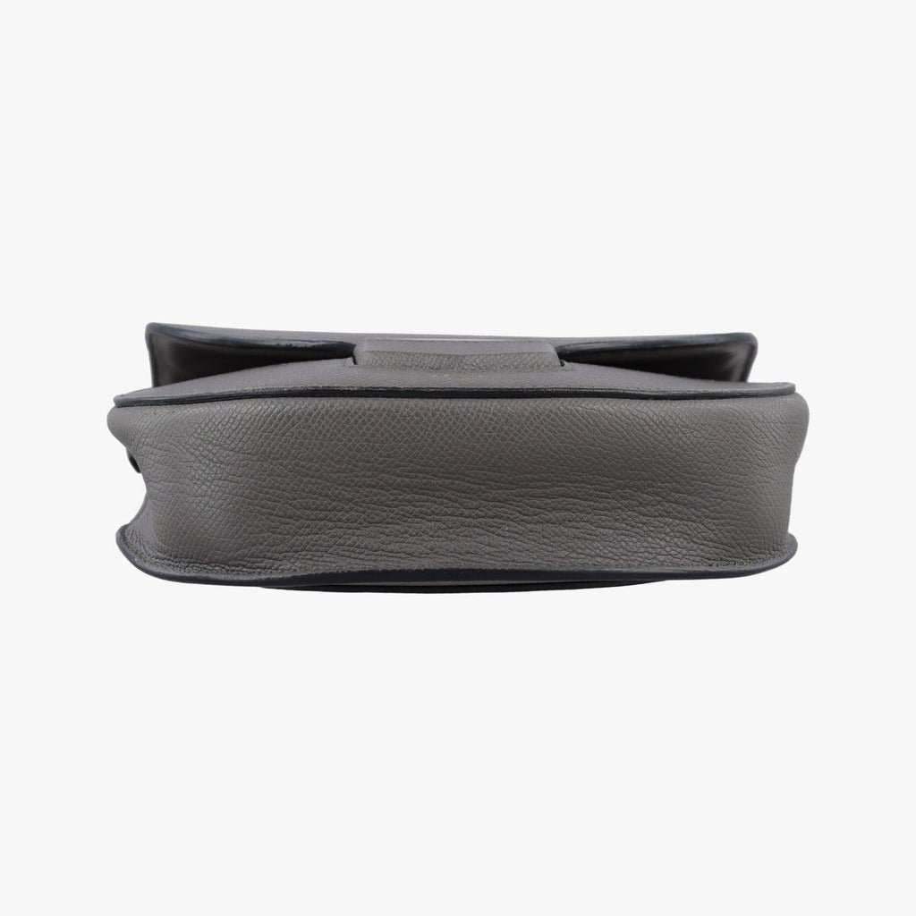Celine Trotter Compact Gray Leather Shoulder — view 3