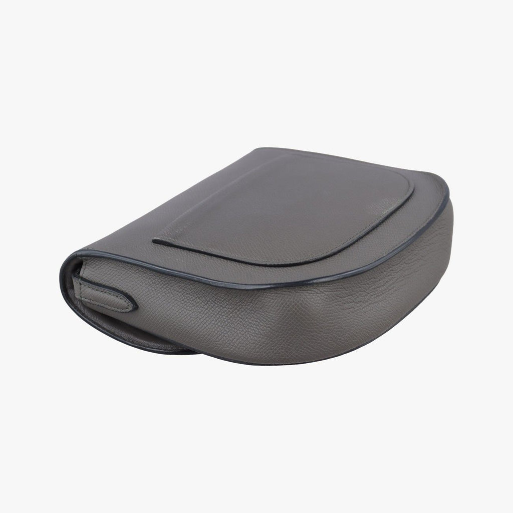 Celine Trotter Compact Gray Leather Shoulder — view 7