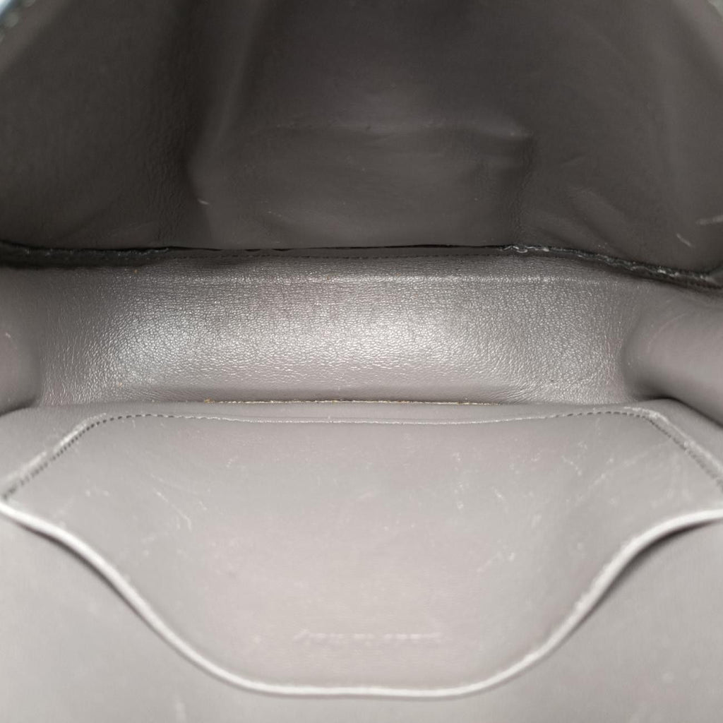 Celine Trotter Compact Gray Leather Shoulder — view 9