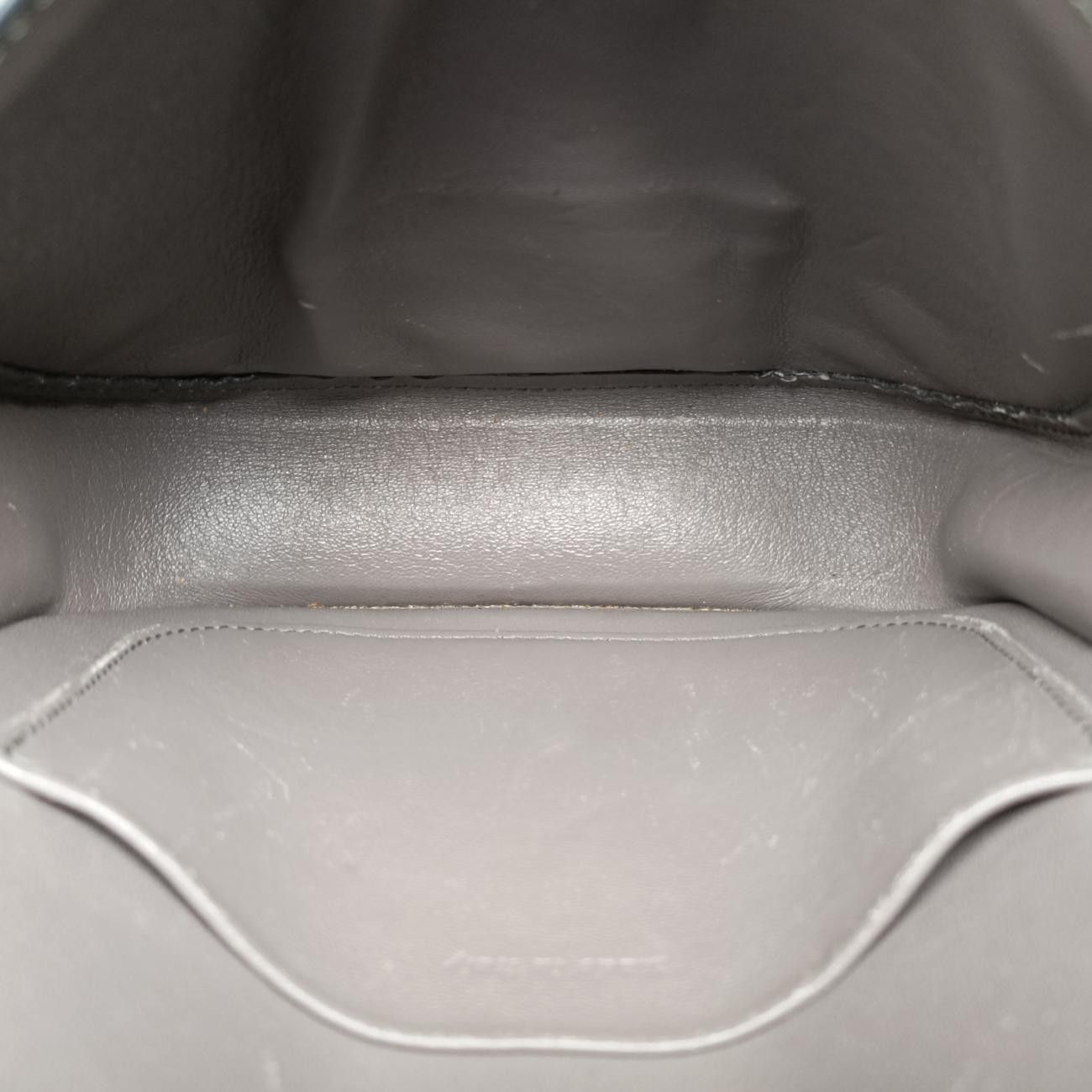 Celine Trotter Compact Gray Leather Shoulder — view 9