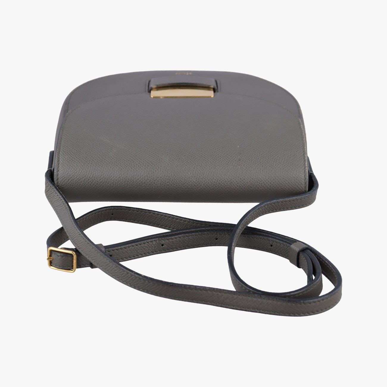 Celine Trotter Compact Gray Leather Shoulder — view 8
