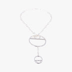 Hermes Chaine D'ancre Game Silver Necklace — view 3