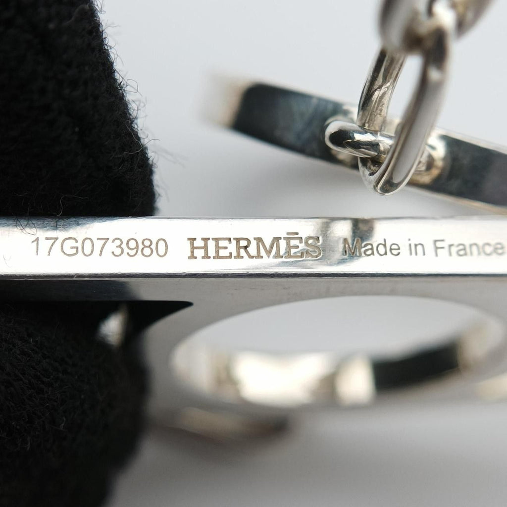 Hermes Chaine D'ancre Game Silver Necklace — view 5
