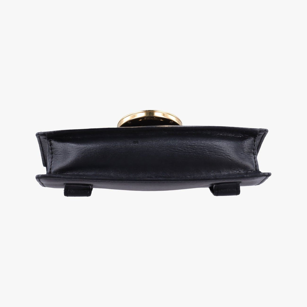 Fendi Is Black Leather Shoulder — view 3