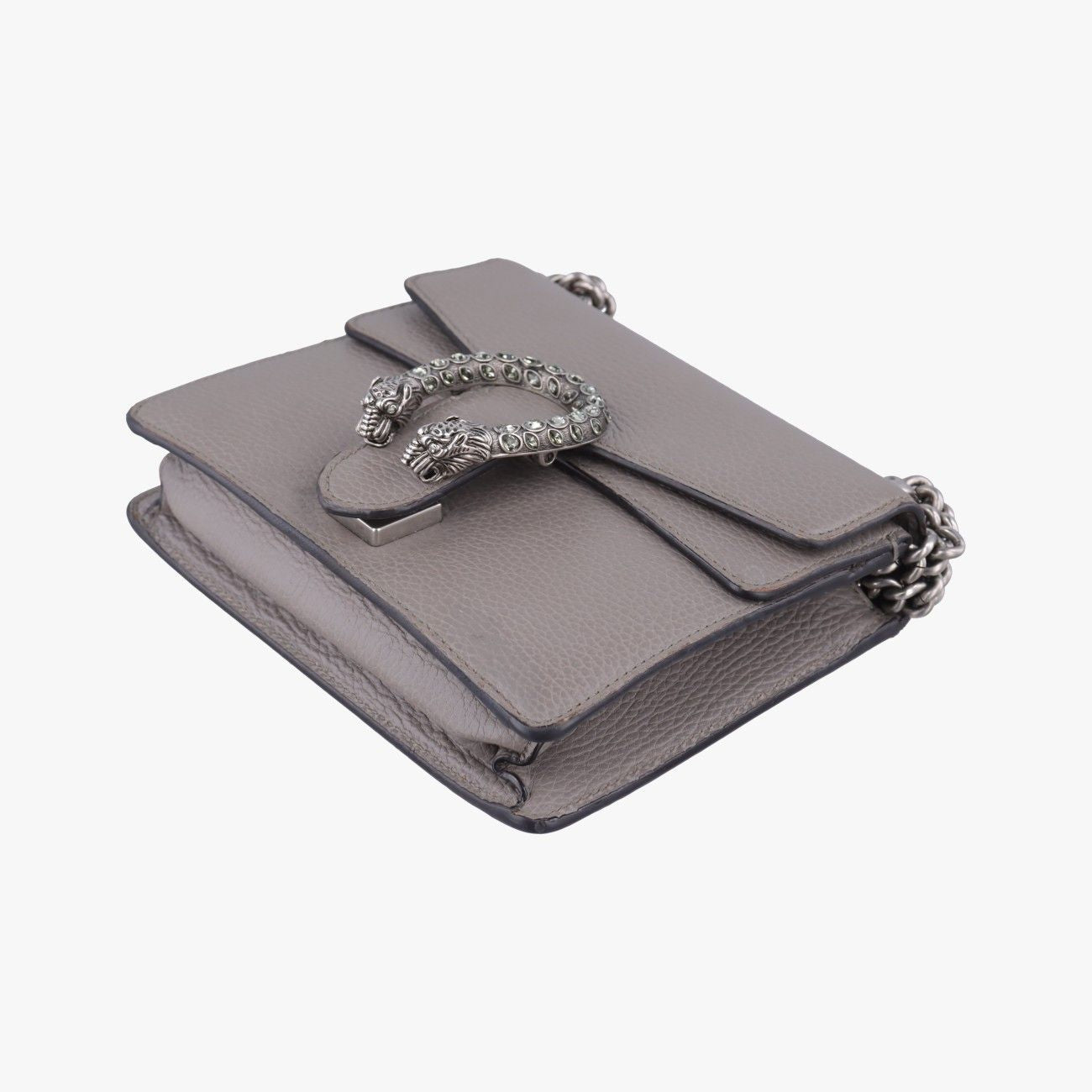 Gucci Dionysus Gray Leather Shoulder — view 4