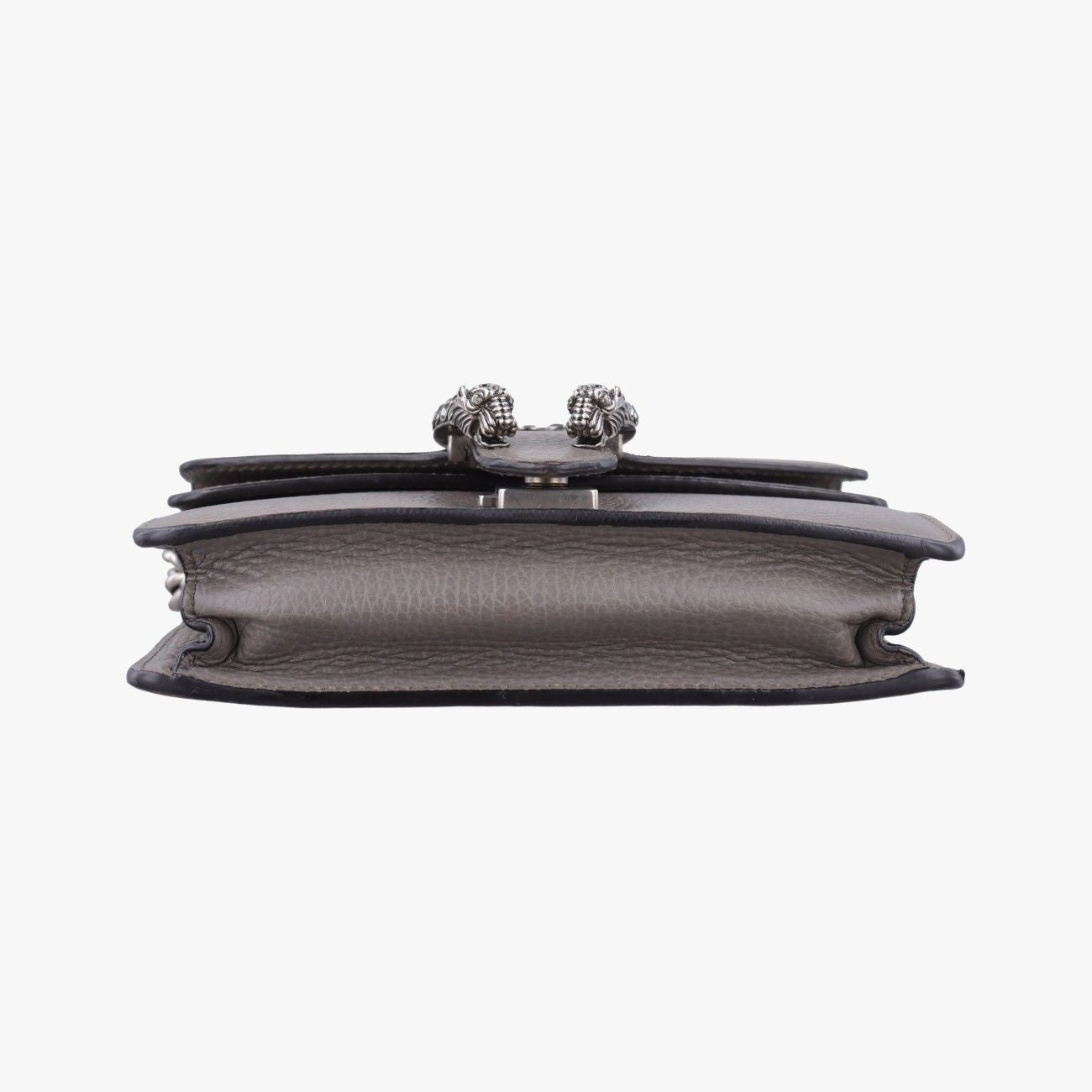 Gucci Dionysus Gray Leather Shoulder — view 3