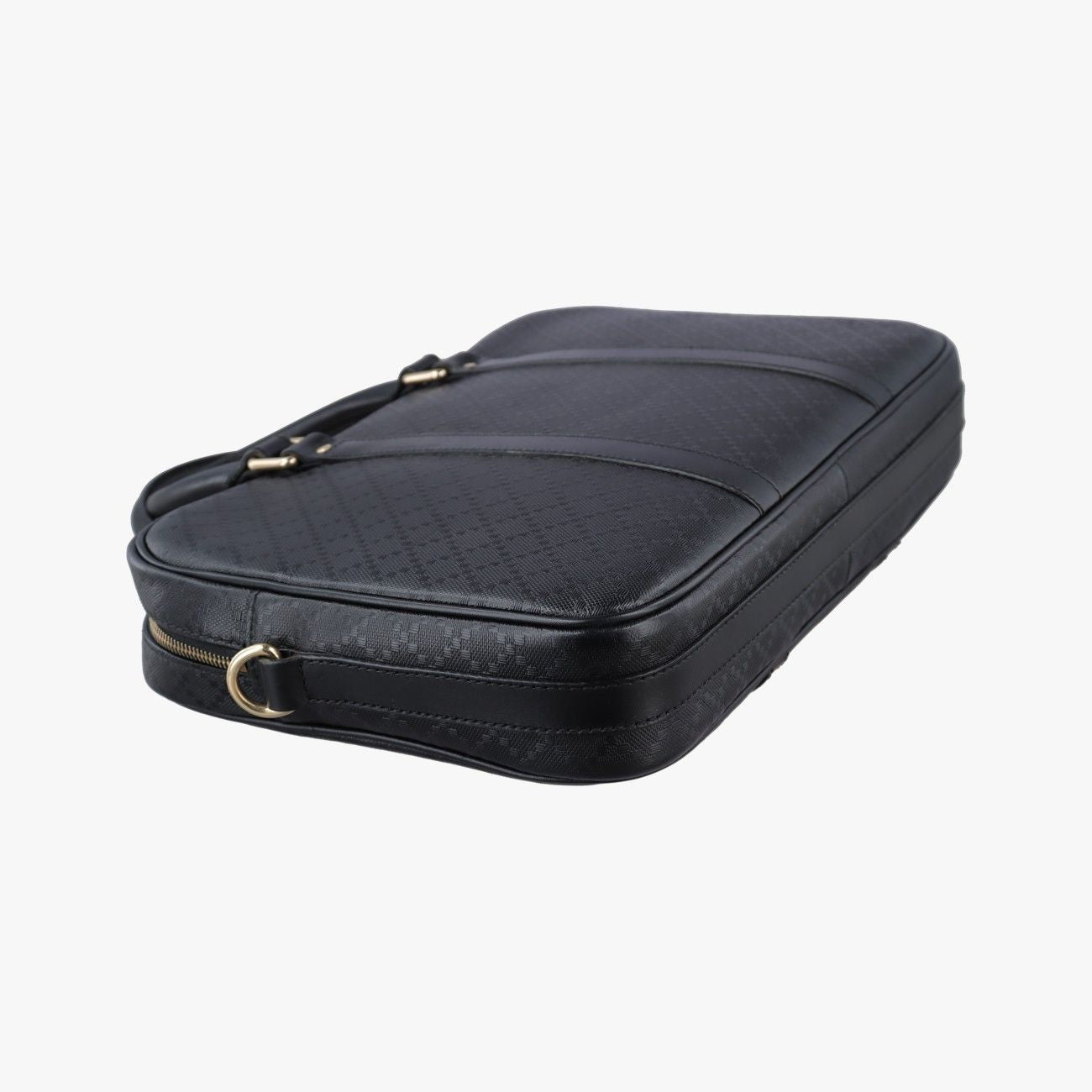 Gucci Diamante Black Leather Handbag — view 7