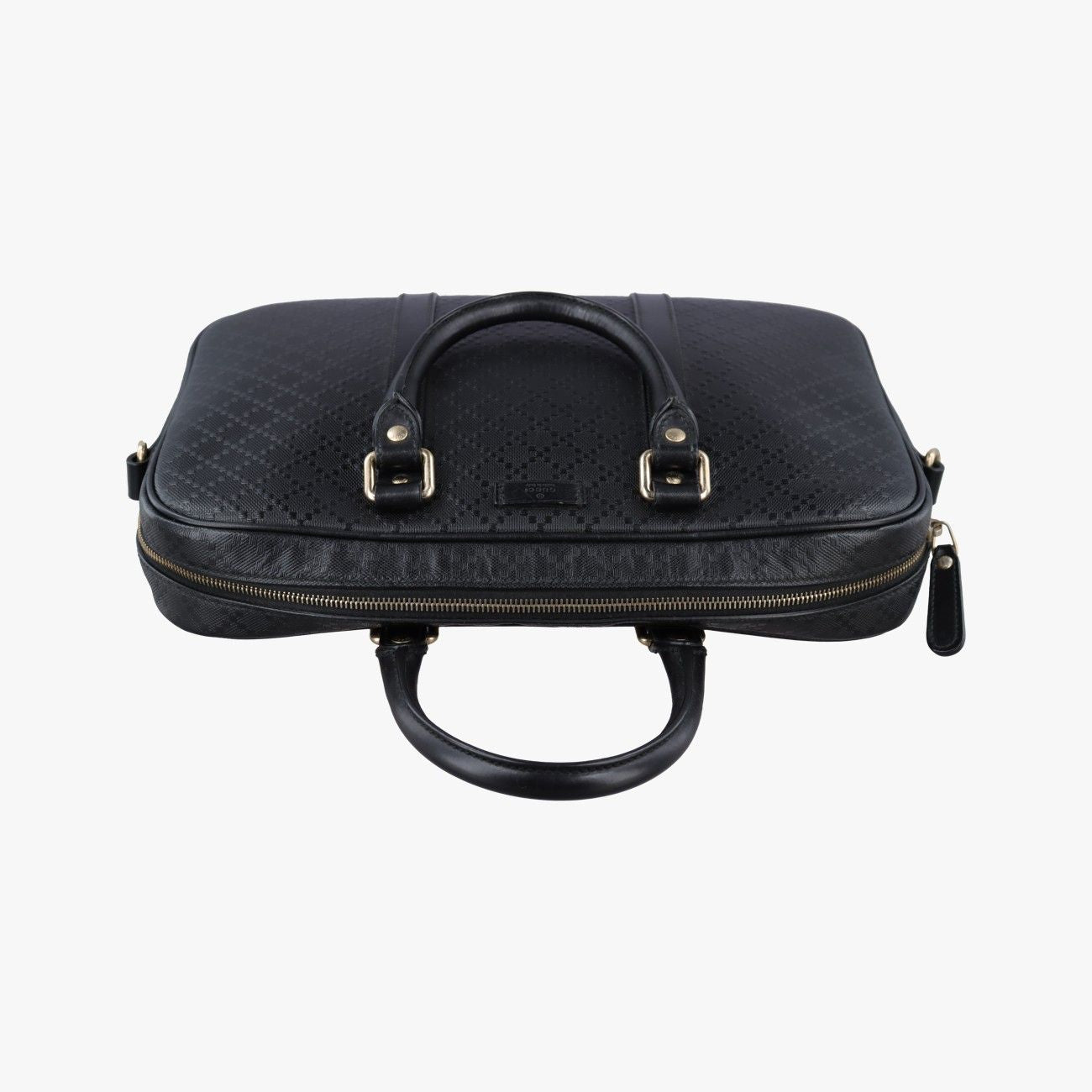 Gucci Diamante Black Leather Handbag — view 8