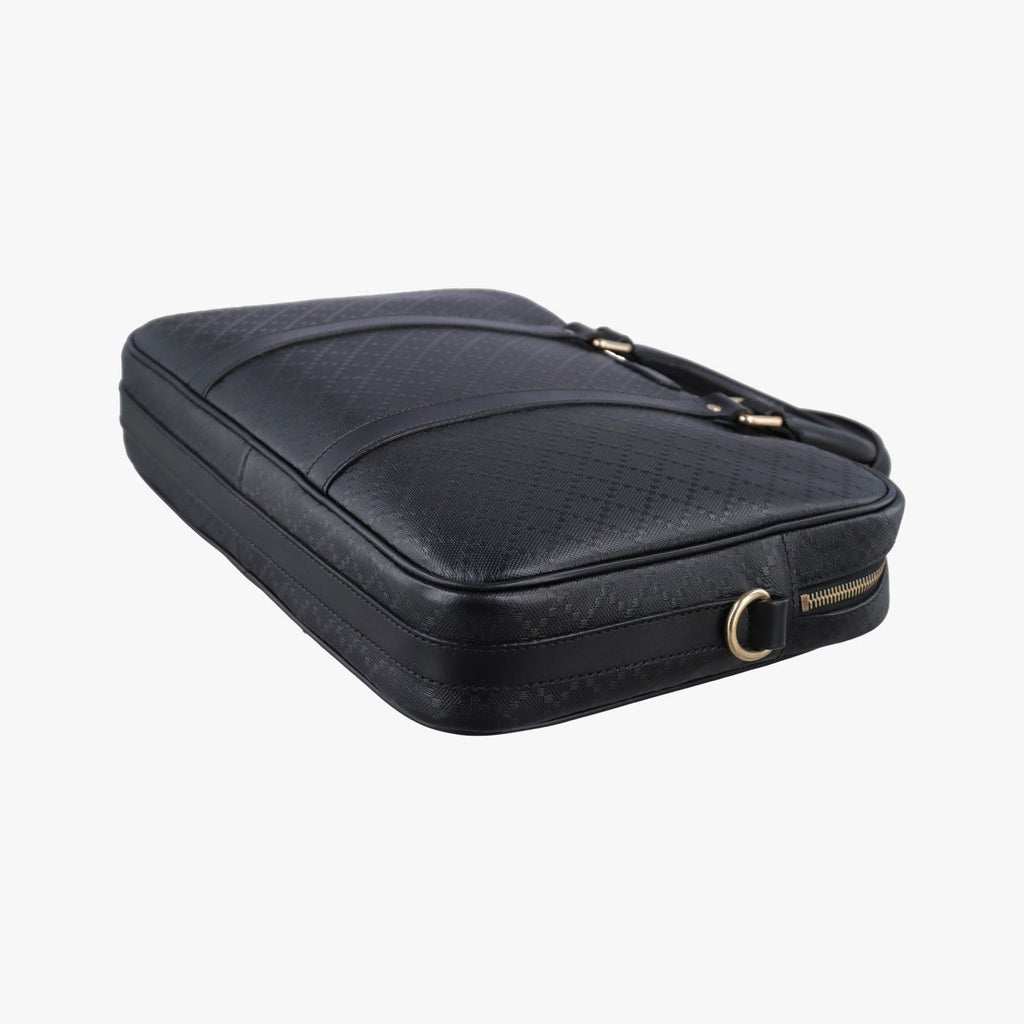 Gucci Diamante Black Leather Handbag — view 4