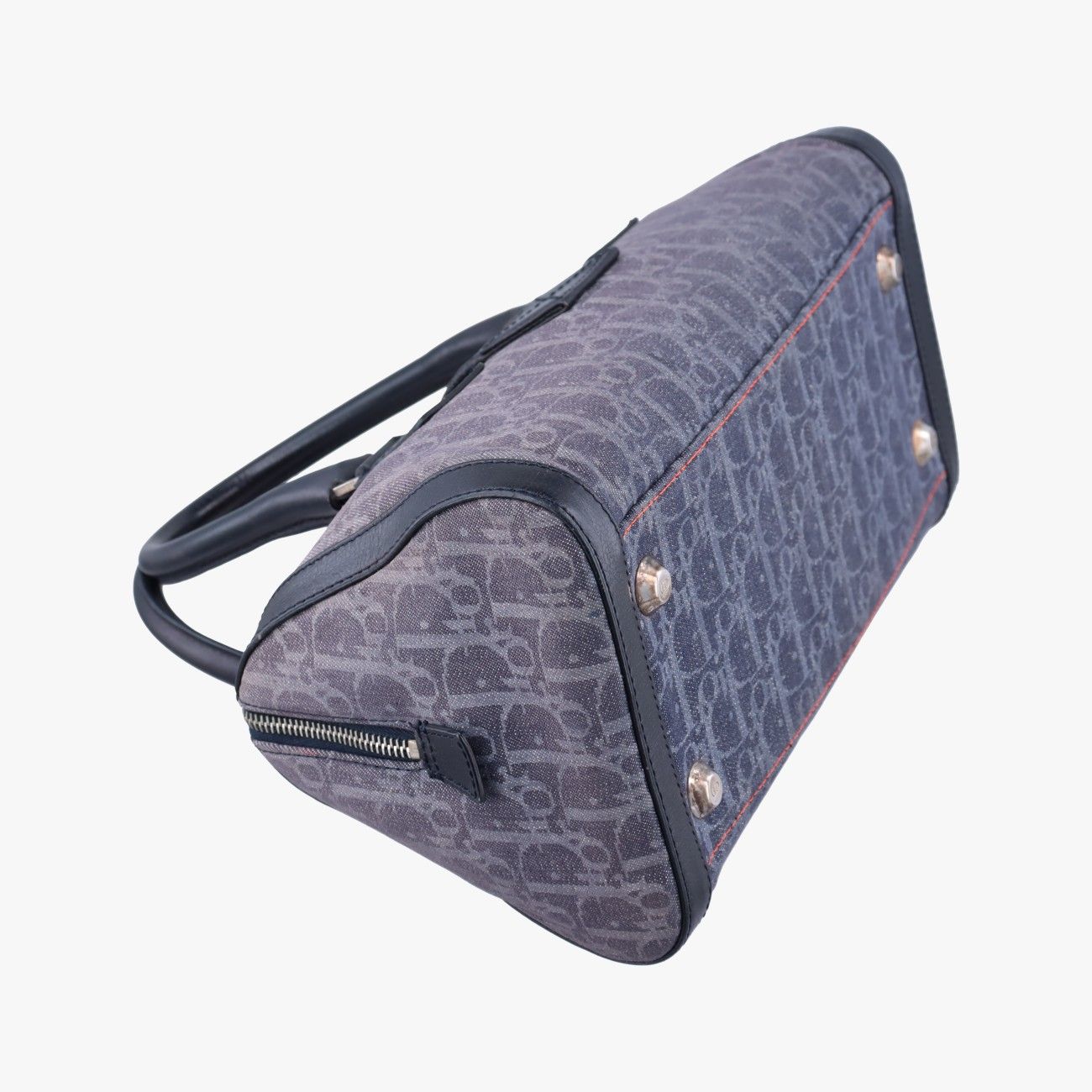 Dior Trotter Gray Multicolor Canvas Handbag — view 7
