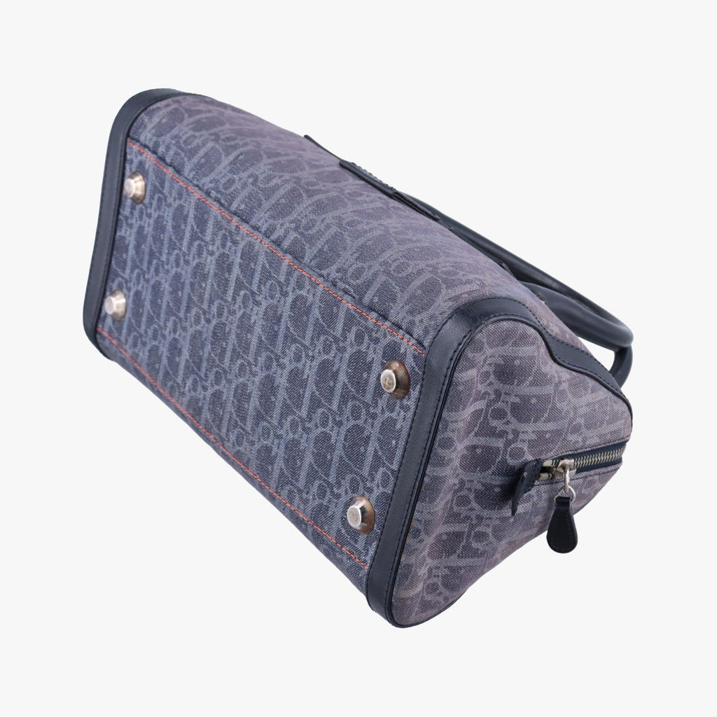 Dior Trotter Gray Multicolor Canvas Handbag — view 6