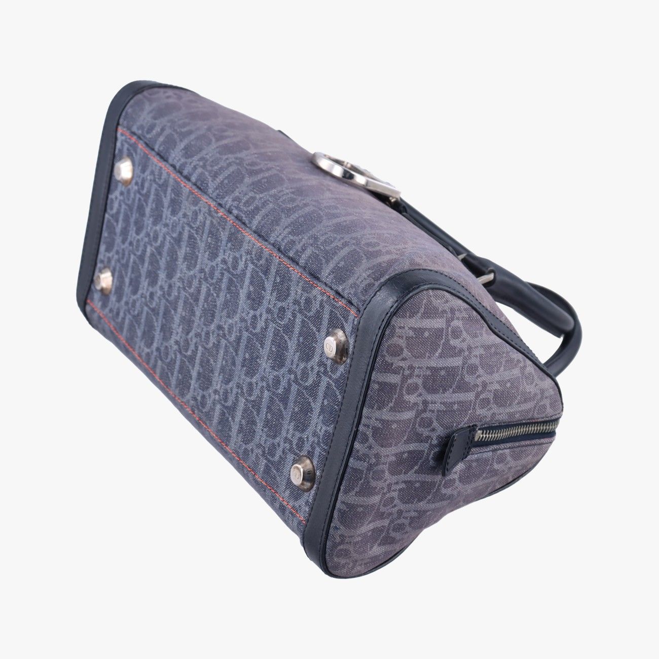 Dior Trotter Gray Multicolor Canvas Handbag — view 4
