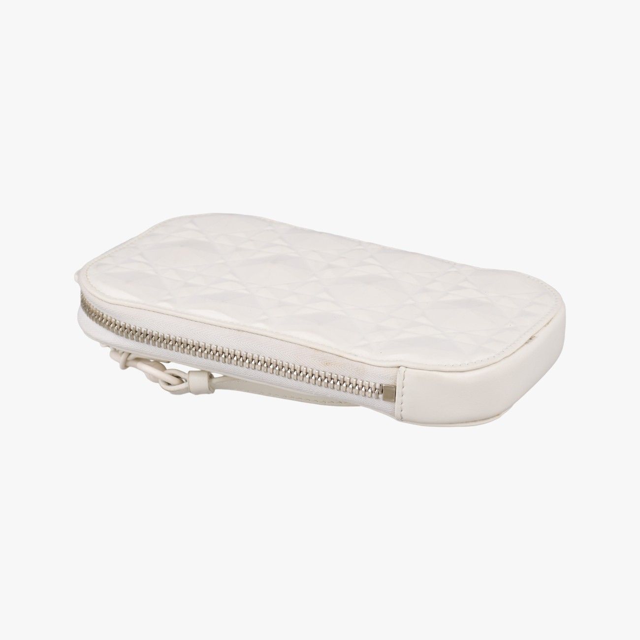 Dior Lady Lindy All White Leather Handbag — view 5