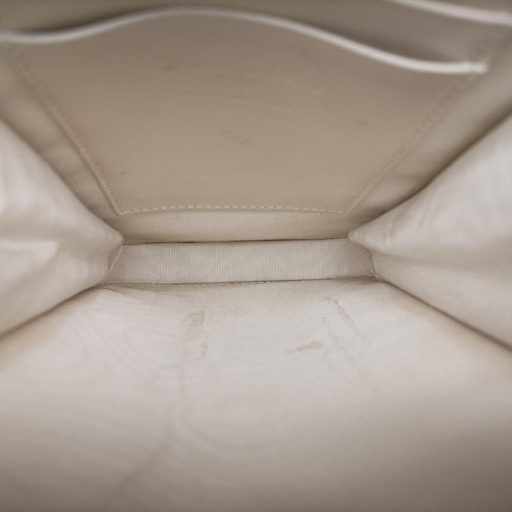Dior Lady Lindy All White Leather Handbag — view 9