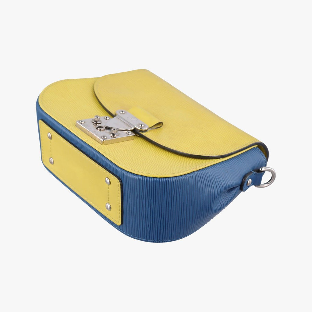 Louis Vuitton Eden PM Yellow Blue Epi Shoulder — view 4