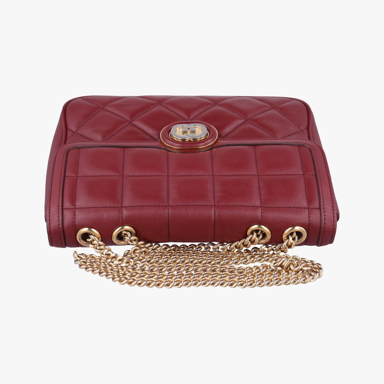 Gucci Mini Deco Wine Red Leather Shoulder — view 8