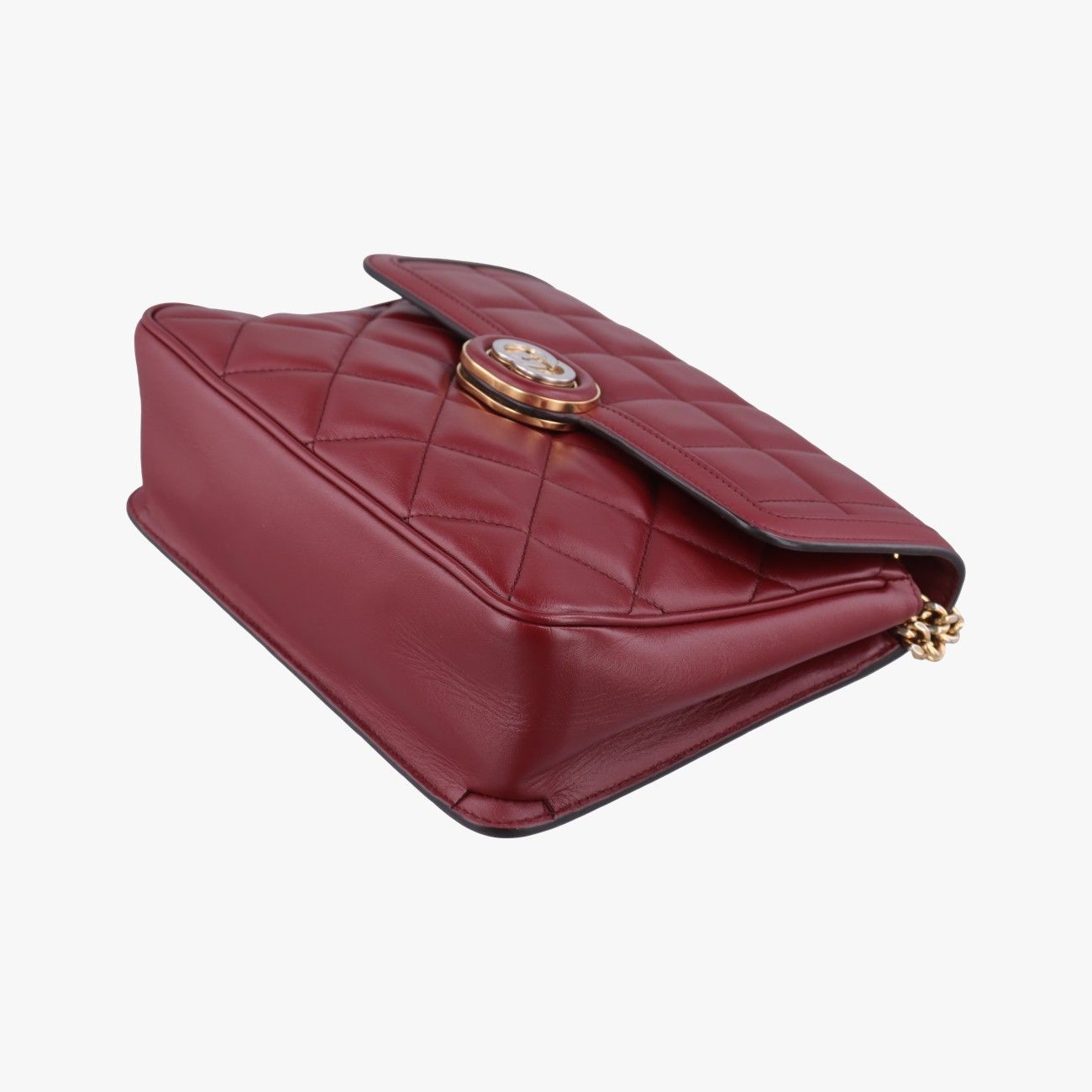 Gucci Mini Deco Wine Red Leather Shoulder — view 4