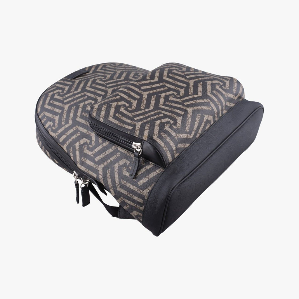Gucci GG Blue Muslin Beige Black Multi Color Canvas Backpack — view 5