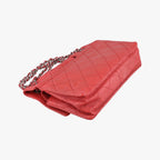 Chanel Quilted Turnlock 2.55 Red Lambskin Handbag — view 7