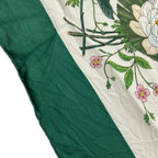 Gucci Scarf White Green Multi Floral Pattern — view 5