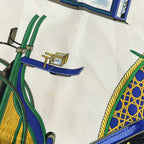 Hermes Scarf Carre 90 Blue Ivory Multi les Voitures a Transformation — view 4