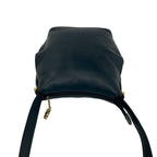 Gucci Vintage GG Logo Bamboo Leather Shoulder Bag Crossbody Pochette Navy — view 4
