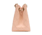 Chanel Pink Caviar Gold Mini Bucket — view 4