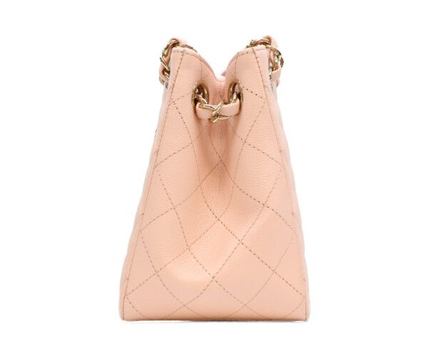 Chanel Pink Caviar Gold Mini Bucket — view 2
