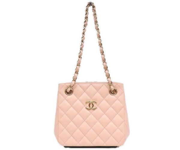 Chanel Pink Caviar Gold Mini Bucket