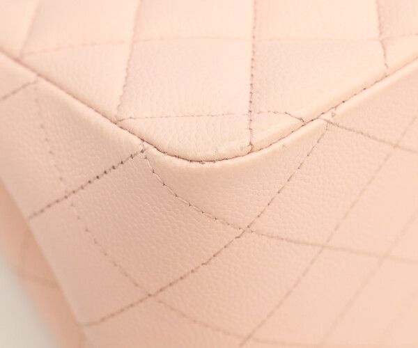 Chanel Pink Caviar Gold Mini Bucket — view 8