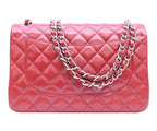 Chanel Red Caviar Silver Double Flap Deca Quilted 30 — view 3