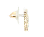 Chanel 14c Gold Round CC Logo Ribbon Earrings — view 4