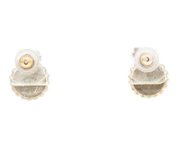 Chanel 14c Gold Round CC Logo Ribbon Earrings — view 3
