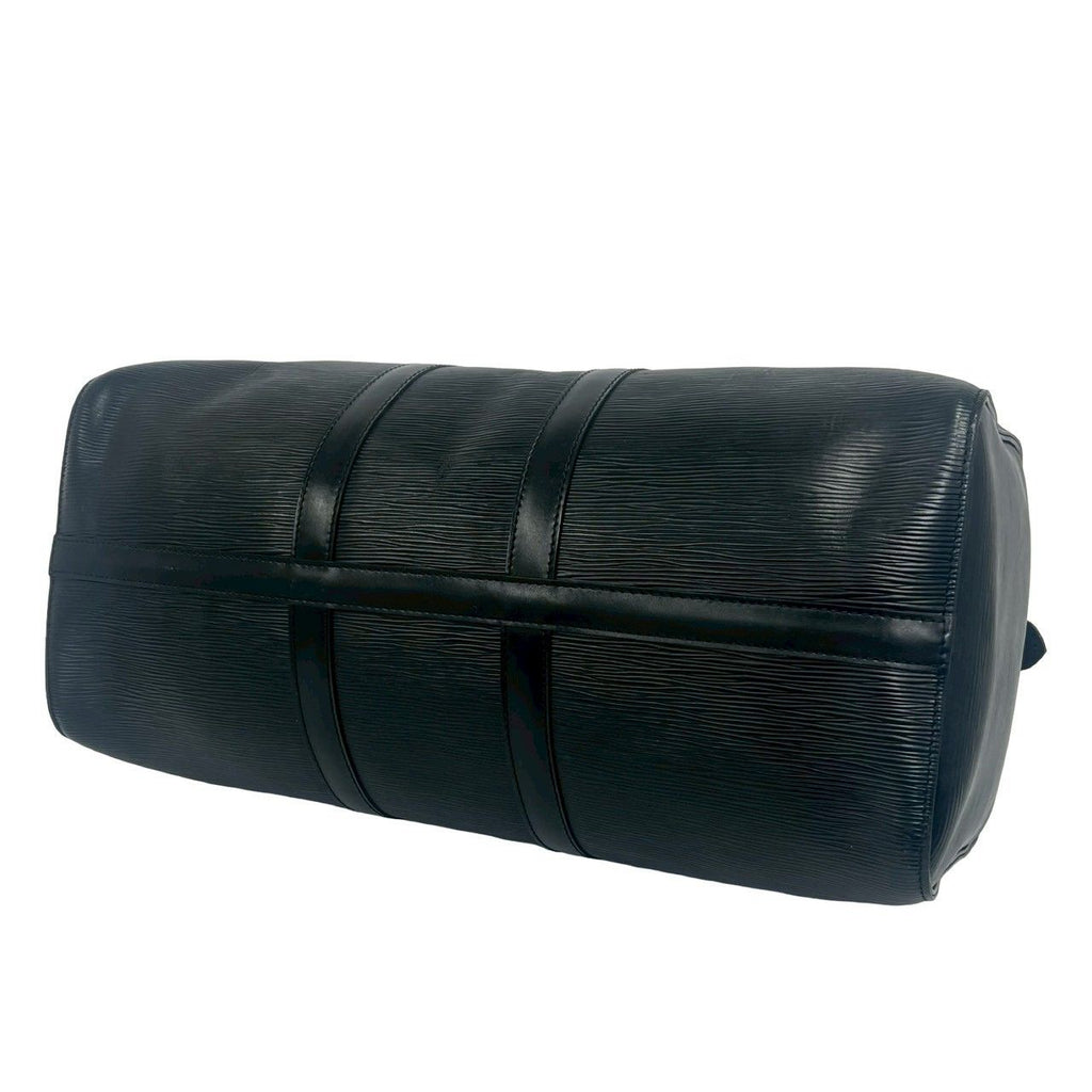 Louis Vuitton Vintage Keepall 45 Epi Leather Boston Bag Black Noir — view 8