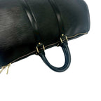 Louis Vuitton Vintage Keepall 45 Epi Leather Boston Bag Black Noir — view 4