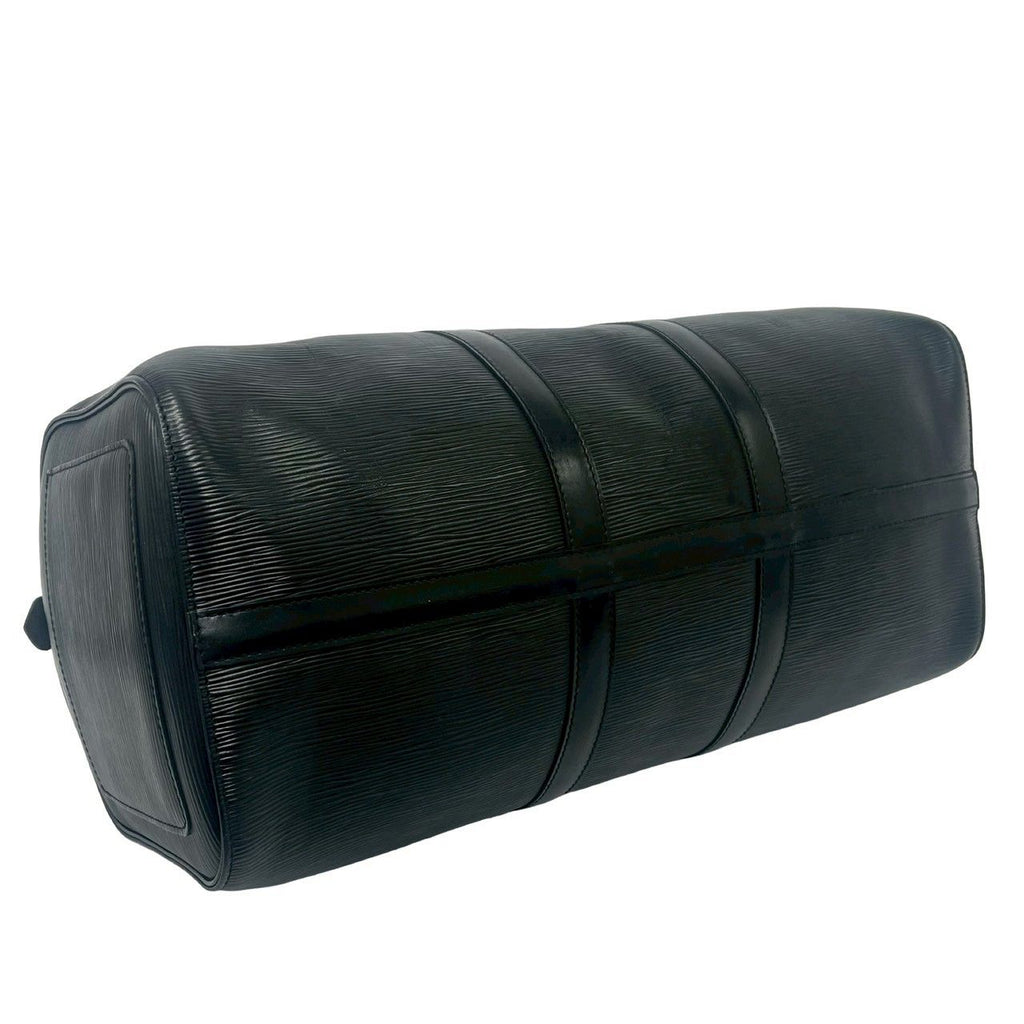 Louis Vuitton Vintage Keepall 45 Epi Leather Boston Bag Black Noir — view 7