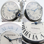Cartier Watch Baron Blue MM Stainless Steel Silver Dial Boys — view 6