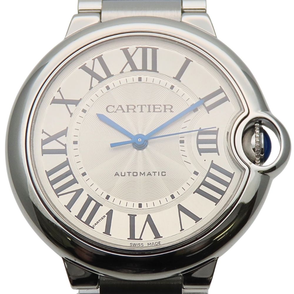 Cartier Watch Baron Blue MM Stainless Steel Silver Dial Boys — view 2