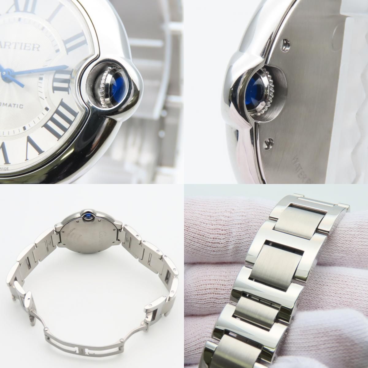 Cartier Watch Baron Blue MM Stainless Steel Silver Dial Boys — view 7