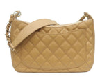 Chanel Beige Caviar Leather Quilted Shoulder Bag 26 — view 3
