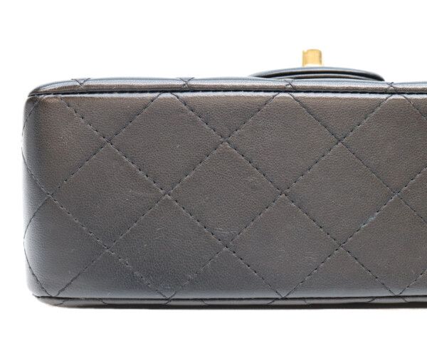 Chanel Black Lamb Top Handle Mini Quilted 20 — view 8