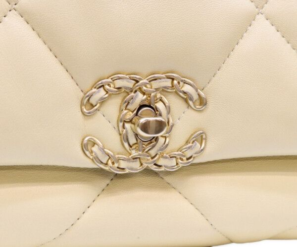 Chanel Yellow Lambskin 19 Small Chain Shoulder — view 6